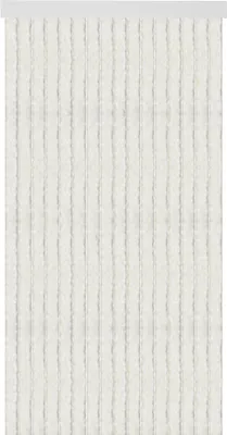 Produktbild von Flauschvorhang 80x220 cm in Unistreifen weiß, viele Farben
