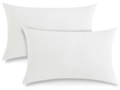 Productafbeelding van Kussenslopen 40x80 cm, dubbele musselijn katoen, set van 2, wit