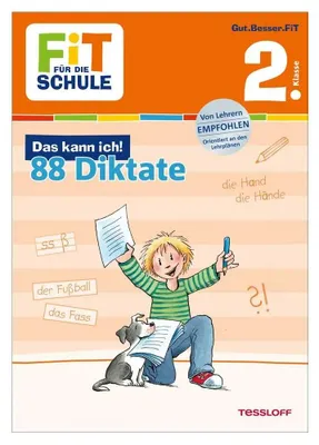 Produktbild von Fit für die Schule: Das kann ich! 88 Deutsch-Diktate 2. Klasse