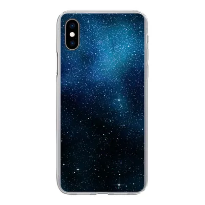 Produktbild von MuchoWow® Handyhülle Schutzhülle Hülle für iPhone Xs Galaxie - Nacht - Galaxie - Jungen - Mädchen - Kinder Silikon Softcase Handy Hülle - Handytasche