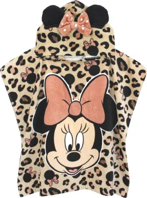 Image de Disney - Serviette à capuche pour fille NS8880 (taille unique) (rose/noir)