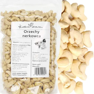 Produktbild von Cashewkerne Ganze 200 g Nüsse Natur Snack Backen Müsli Küche