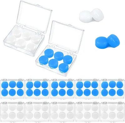 Productafbeelding van Herbruikbare Siliconen Oordoppen 30 Paar, Mouldable, voor Kinderen en Volwassenen, Geluiddemping