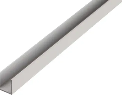 Produktbild von Alberts U-Profil | Aluminium, natur | 1000 x 8 x 8 mm