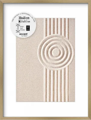 Zdjęcie produktu dla accent by nielsen drewniana ramka na zdjęcia Aura, 30x40 cm, dąb