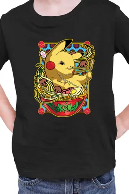 Obrázek produktu pro Dětské Triko Japan Manga Anime Comics Pokemon 041, / Černá