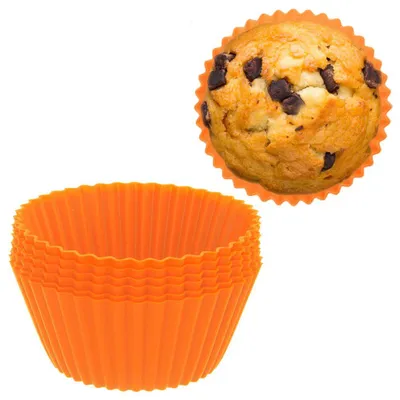 Imagen del producto de ORION, moldes de silicona para magdalenas, cupcakes y muffins, juego de 6 unidades