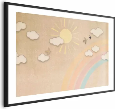 Produktbild von Posterpapier Poster - Rainbow Day 90x60 cm Für Kinder e-A-10138-ao-a