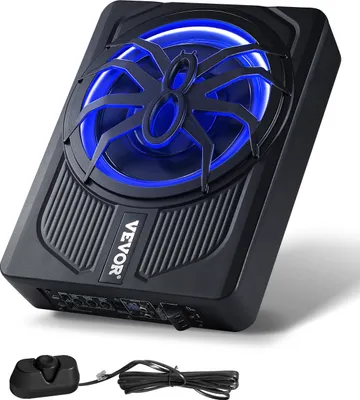 Immagine prodotto di Subwoofer sottosella per auto VEVOR 440 W 254 mm con amplificatore integrato, ingresso di livello alto/basso e controllo del volume per SUV e camion