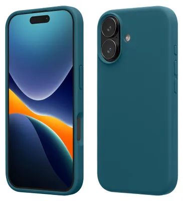 Produktbild von kwmobile Handyhülle für iPhone 17 Hülle, für iPhone 17 Case - Hülle Silikon - kabelloses Laden - Petrol matt