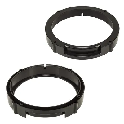 Produktbild von Lautsprecherringe Adapter Halterungen kompatibel mit Seat Ibiza 6L Leon 1P Fronttür und Tür hinten für 165mm DIN Lautsprecher