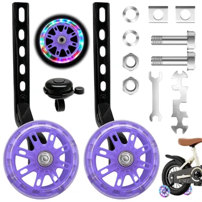 Imagen del producto de Ruedas de apoyo para bicicletas infantiles, universales, con indicadores