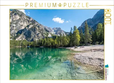 Produktbild von CALVENDO Puzzle Ein Traum von einem Bergsee, Pragser Wildsee | 1000 Teile Lege-Größe 64 × 48 cm Foto-Puzzle für glückliche Stunden
