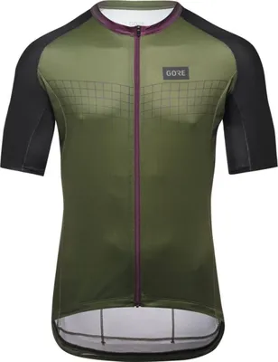 Produktbild von GORE Kurzarm Fahrradtrikot - GRID FADE 2.0 - Grün/Lila M