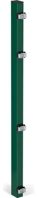 Produktbild von ALBERTS Zaunpfosten, inkl.Klemmlasche, verkürzt, Bohrab:400mm, grün, 60x40/1075mm, Zub.im Pf.