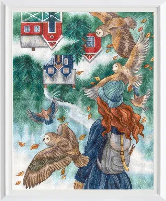 Image de RTO Kit de point de croix "changements", motif à compter, 24x30cm