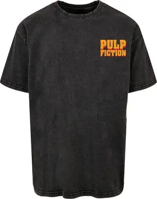 Image de T-shirt pour homme Mr. Tee Pulp Fiction Stills Oversize Tee noir - XL