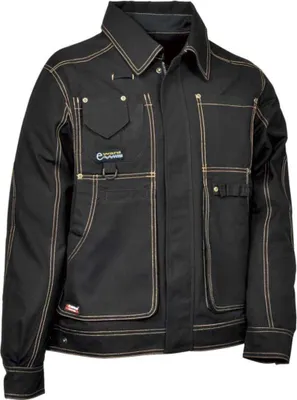 Produktbild von Profi Arbeitsjacke Cofra BRUXELLES, 100% Baumwolle schwarz 48