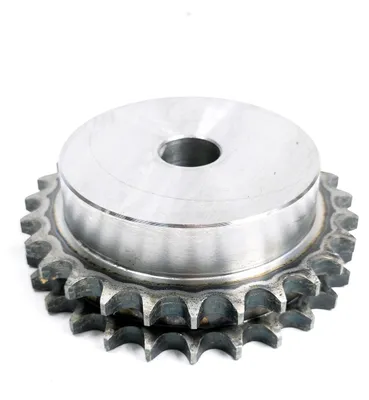 Image de Pignon 08B, 27 dents, avec moyeu, trempé, P : 12,7, 1/2″, à deux rangées