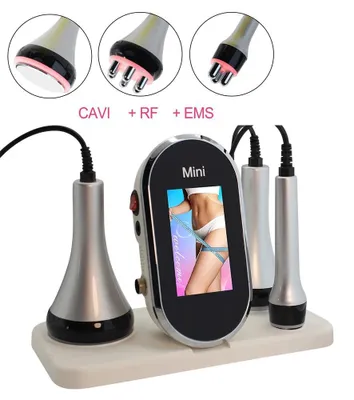 Image de Appareil de cavitation par ultrasons, appareil de soins corporels, masseur multifonctionnel, argenté, prise européenne