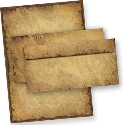 Produktbild von CASANOVA Briefpapier mit Umschlag Vintage 250 Sets Papier beidseitig A4 alt retro Mittelalter antik nostalgisch