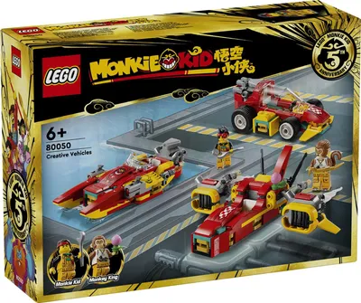 Produktbild von LEGO Monkie Kid Kreative Fahrzeuge 80050, Bausatz, 6 Jahr(e), Kunststoff, 390 Stück(e), 496 g