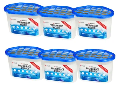 Image de 6x déshumidificateurs avec 230g de granulés Absorbeur d'humidité, sans électricité
