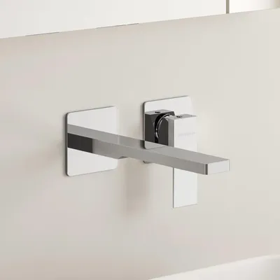 Obrázek produktu pro Kronenbach Quara 3.0, umyvadlová baterie na nástěnnou montáž, výška výtoku 20 cm
