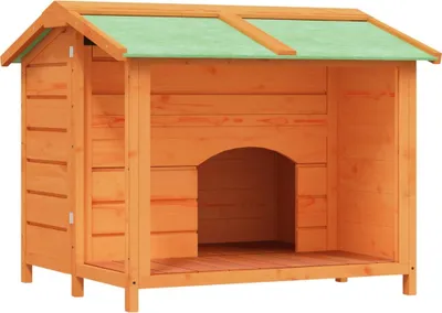 Obrázok produktu pre vidaXL Dom pre psov Brown 96x87x80,5 cm Masívne drevo borovica