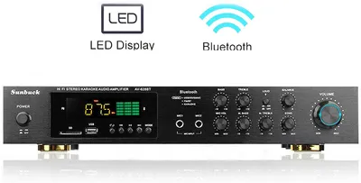 Produktbild von 600W HiFi Mini Bluetooth zesilovač Digitální výkonový zesilovač Stereo 4.2 FM / AM Audio zesilovač Zvukový kanál pro karaoke párty