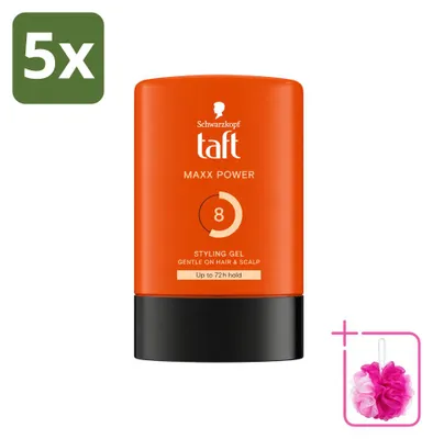 Obrázek produktu pro 5 kusů gely Taft Men Maxx Power, 300 ml, fixační gel, výhodná balení