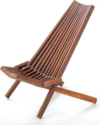 Produktbild von CHILLROI Holzliegestuhl aus Akazie klappbar Liegestuhl Gartenstuhl