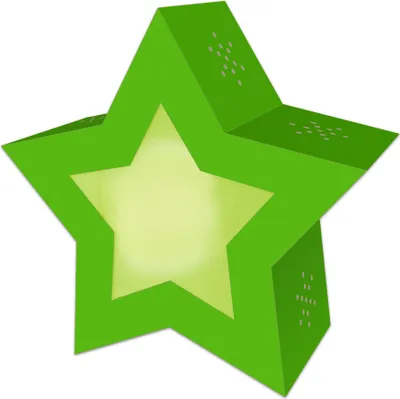 Produktbild von URSUS Twinkle Star "Neon" Grün