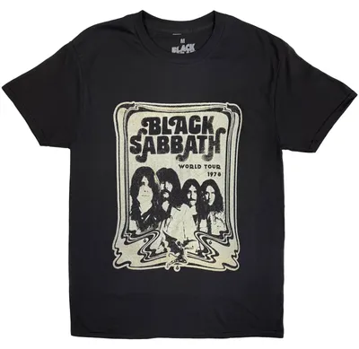 Produktbild von Black Sabbath World Tour 1978 Black XL T-Shirt