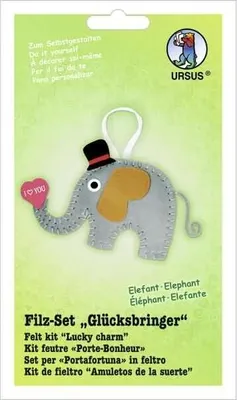 Produktbild von Filz-Set Glücksbringer Elefant