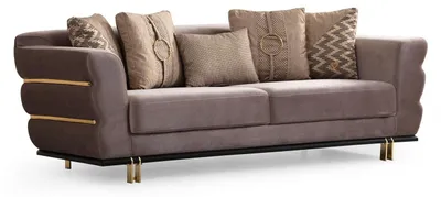 Produktbild von Dreisitzer Polstermöbel Couch Sofa Couchen Sitzpolster 230cm Wohnlandschaft
