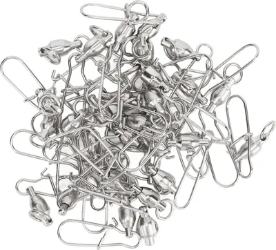 Produktbild von 30pcs Fishing -Wirbel Edelstahlkugellager -Lock -Schloss für Süßwasser Salzwasserlinie Köderanschluss Nr. 5