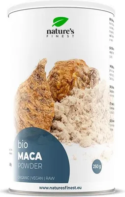 Nature’s Finest Bio Maca Powder organic vegan raw superfood for energy vitality hormone Detox