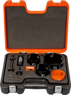 Produktbild von Bahco Lochsägensatz, gemischt, 35-114 mm - 10-tlg.