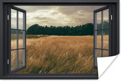 Produktbild von MuchoWow® Poster Ansicht - Feld - Baum 90x60 cm - Schlafzimmer