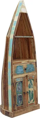 Immagine prodotto di MASSIVMOEBEL24 | scaffale in legno di Legno riciclato 52x48x160 multicolore laccato NATURE OF SPIRIT #121