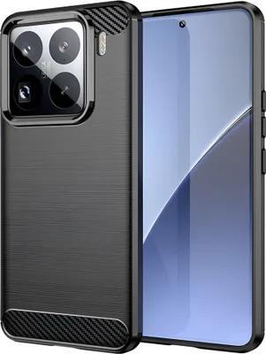 Obrázok produktu pre Techsuit Carbon Silicone puzdro pre Xiaomi 15 Pro – čierne (Black)