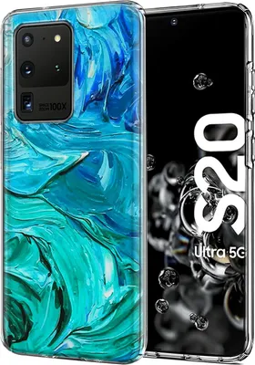 Imagen del producto de Funda de TPU con diseño para Samsung Galaxy S20 Ultra, carcasa de silicona, funda protectora para teléfono móvil