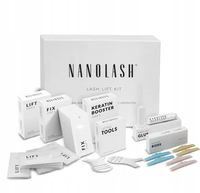 Productafbeelding van Kit voor wimperlifting en lamineren Nanolash - professionele wimperlifting set, DIY kit voor wimperlifting thuis en in de salon, wimper lifting set