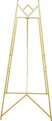 Obrázek produktu pro Svatební stojan, sada 2 ks – stojan na uvítací ceduli – výška 126 cm – 4stupňové nastavení – nosnost 10 kg – kov – zlatá barva