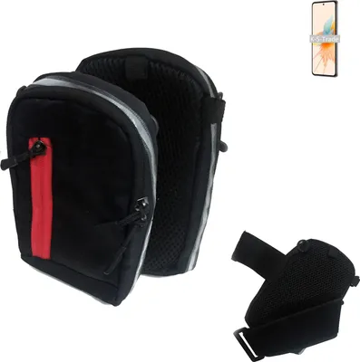 Produktbild von K-S-Trade Outdoor Gürteltasche Holster Umhängetasche kompatibel mit ZTE S30 schwarz Handy Tasche Case travelbag Schutz Hülle Handy Hülle