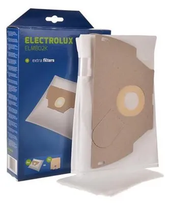 A box of Electrolux vacuum cleaner bags and the bags themselves.