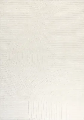Obrázek produktu pro BELIANI Koberec béžový vlněný 200 x 300 cm s abstraktním vzorem obývací pokoj ložnice moderní minimalistický design