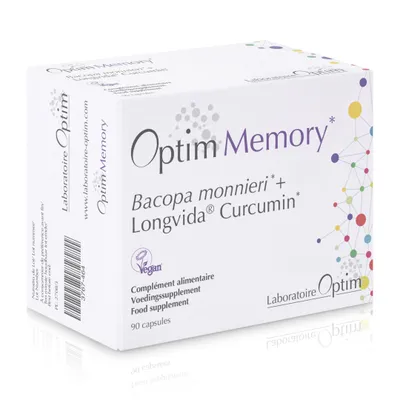 Immagine prodotto di OPTIM Memory – Bacopa monnieri (Brahmi) e Longvida Curcumin 90 capsule: memoria, attenzione e concentrazione per adulti e studenti