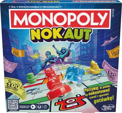 Zdjęcie produktu dla Hasbro Monopoly Nokaut, 8 lat(a), 20 min